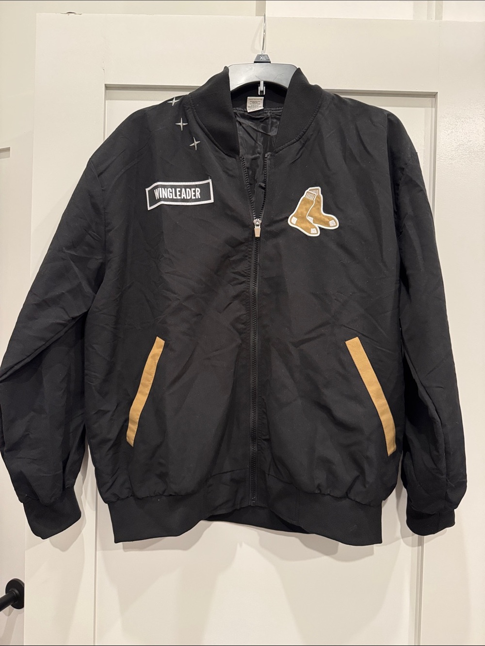 Fourth Wing Red Sox Wingleader Black Jacket